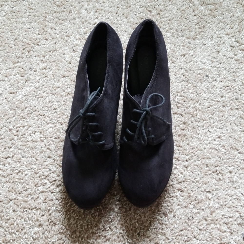 Torrid Faux Suede Lace-up Wedges